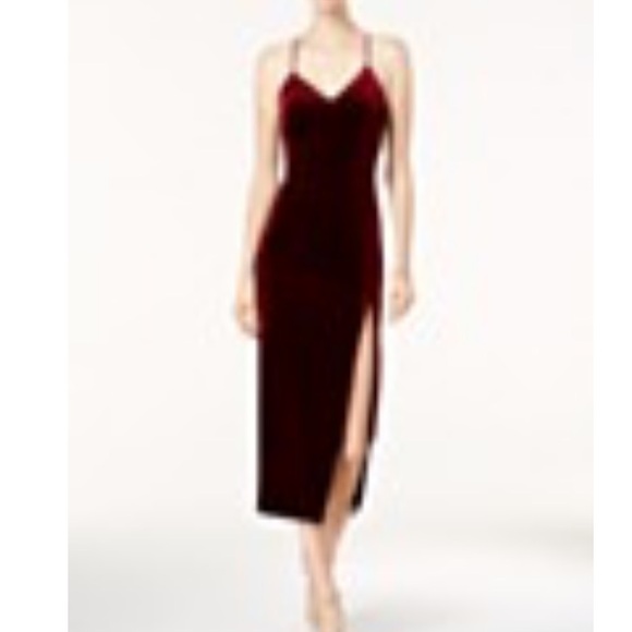 BARDOT Raven Velvet Slip Dress - Picture 3 of 6